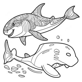 Megalodon Coloring Page 1801-1478