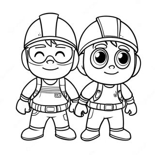 Mikey And Jj Adventure Coloring Page 18020-14526