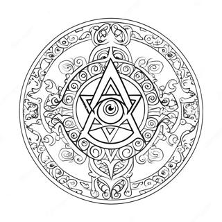 Pagan Symbol Coloring Page 18029-14523