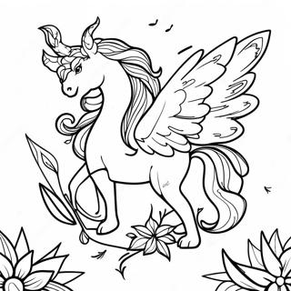 Mystical Pagan Nature Coloring Page 18030-14529