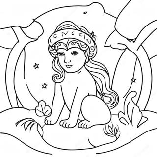 Mystical Pagan Nature Coloring Page 18030-14531