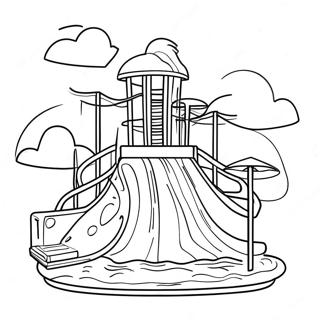 Water Park Coloring Page 18039-14534