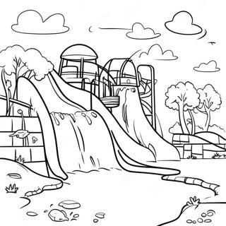 Water Park Coloring Page 18039-14536