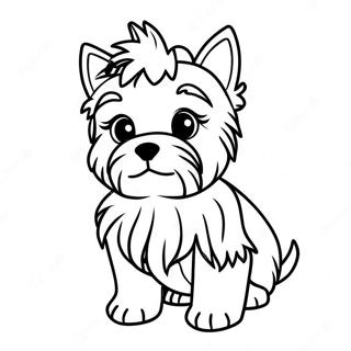 Yorkie Puppy Coloring Page 18049-14543