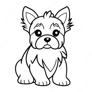 Yorkie Puppy Coloring Page 18049-14544