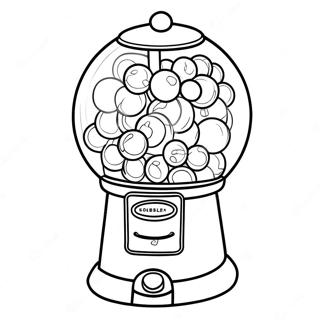 Gumball Machine Coloring Page 18059-14549