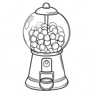 Gumball Machine Coloring Page 18059-14552