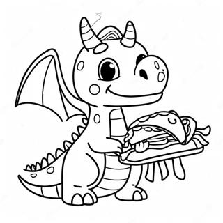 Dragons Love Tacos Coloring Pages