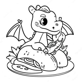 Dragons Love Tacos Coloring Page 18069-14558