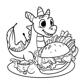 Dragons Love Tacos Coloring Page 18069-14559