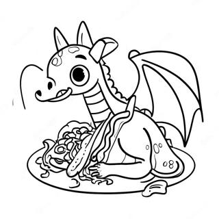 Dragons Love Tacos Coloring Page 18069-14560