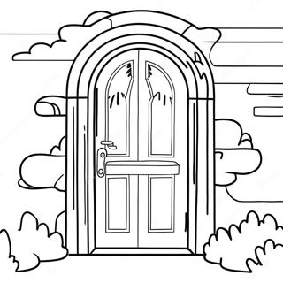 Mysterious Seek Doors Coloring Page 18110-14596