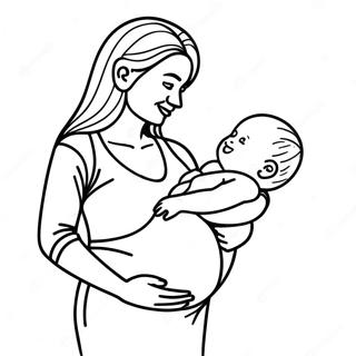 Pregnant Coloring Pages