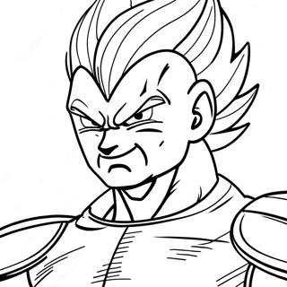 Vegeta In Battle Armor Coloring Page 18130-14610