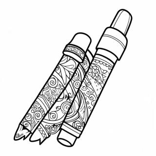 Pen Coloring Pages