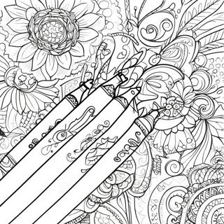 Colorful Pen Designs Coloring Page 18140-14617