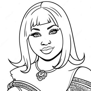 Nicki Minaj Coloring Pages