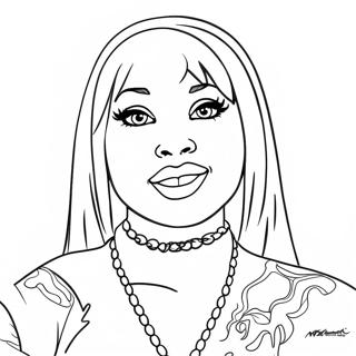 Nicki Minaj Coloring Page 18159-14634