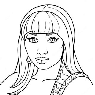 Nicki Minaj Coloring Page 18159-14635