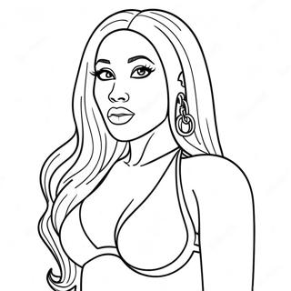 Nicki Minaj Coloring Page 18159-14636