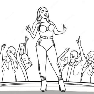 Nicki Minaj Coloring Pages