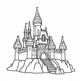 Colorful Legoland Castle Coloring Page 18170-14642