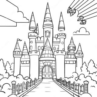 Colorful Legoland Castle Coloring Page 18170-14643