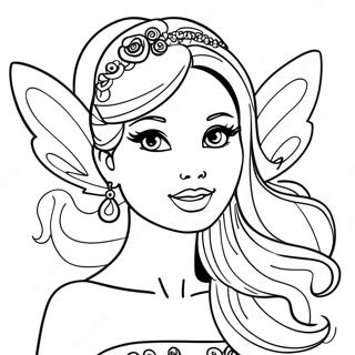 Barbie Fairy Coloring Pages