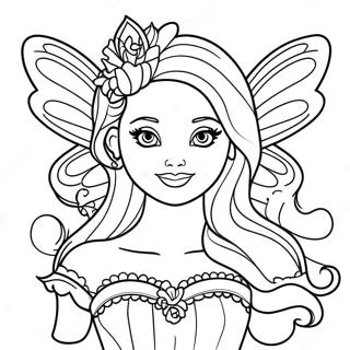 Barbie Fairy Coloring Page 18179-14650