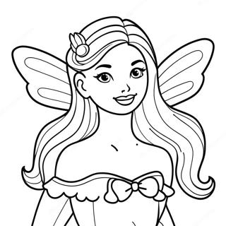 Barbie Fairy Coloring Page 18179-14652