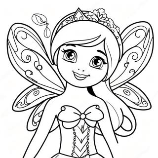 Barbie Fairy Coloring Pages