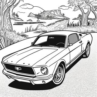 Mustang Car Coloring Page 18199-14661