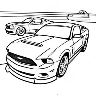 Mustang Car Coloring Page 18199-14662