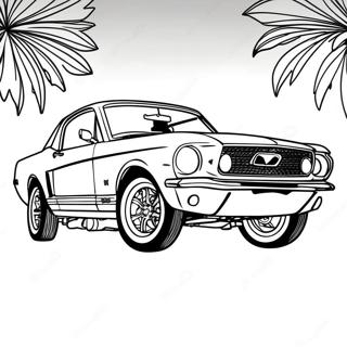 Classic Mustang Coloring Page 18200-14666