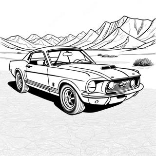 Classic Mustang Coloring Page 18200-14667