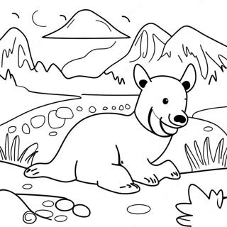 Alaska Wildlife Coloring Page 18219-14677