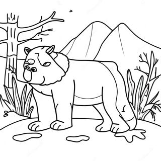 Alaska Wildlife Coloring Page 18219-14678