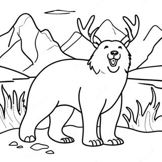 Alaska Wildlife Coloring Page 18219-14679