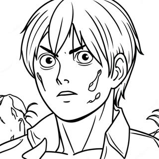 Eren Yeager Transforming Coloring Page 1822-1502