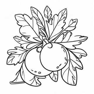 Festive Mistletoe Coloring Page 18230-14693