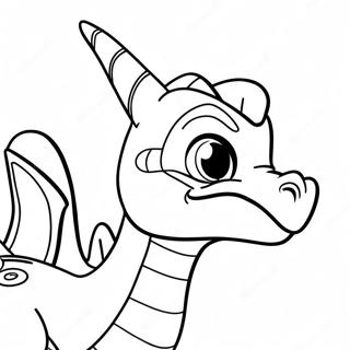 Spyro Breathing Fire Coloring Page 18250-14705