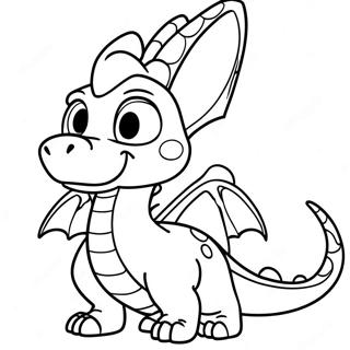 Spyro Breathing Fire Coloring Page 18250-14708