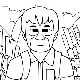 Herobrine Coloring Page 18259-14710