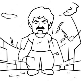 Herobrine Coloring Page 18259-14712