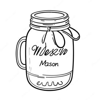 Mason Jar Coloring Page 18269-14716