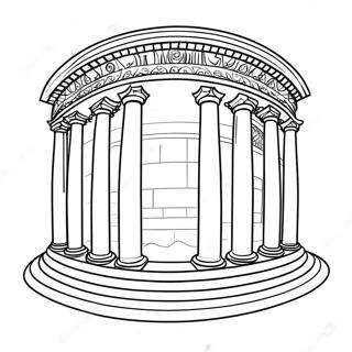 Roman Architecture Coloring Page 18279-14726