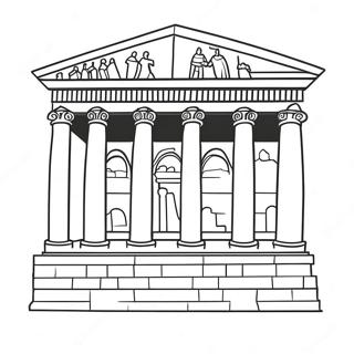 Roman Architecture Coloring Page 18279-14727