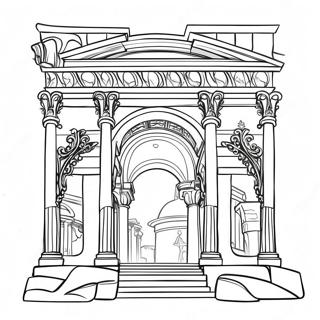 Roman Architecture Coloring Page 18279-14728