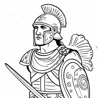 Ancient Roman Soldiers Coloring Page 18280-14734