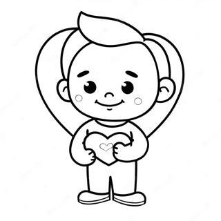 Cute Dad With Heart Coloring Page 18290-14739